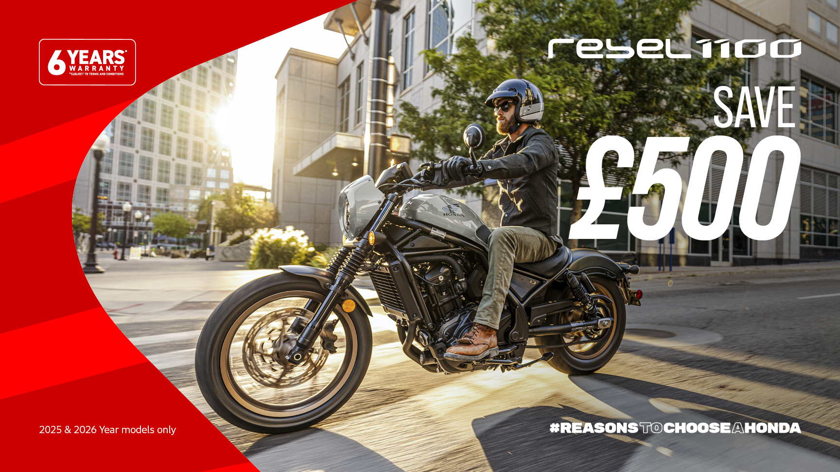 CMX1100 REBEL Special Offer - SAVE £500 - 2025 & 2026 Year models only
